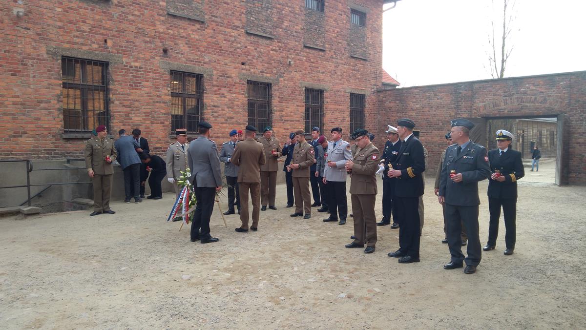 Dr. Robert Żurek at the workshop for officers from Poland, Germany and France in Oświęcim - 8.04.2019