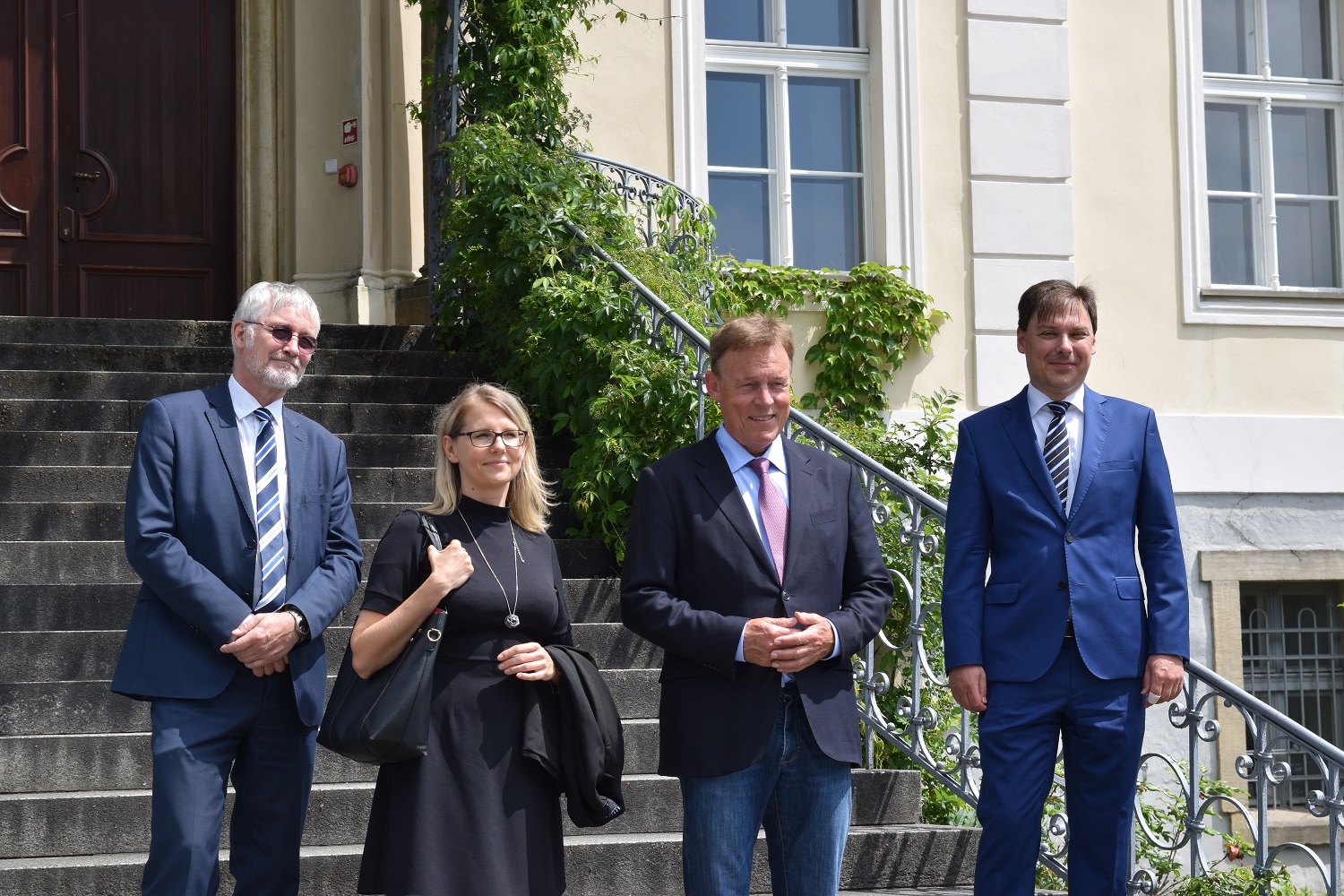 The visit of Thomas Oppermann, Vice-President of the German Bundestag, in Krzyżowa - 25.06.2020