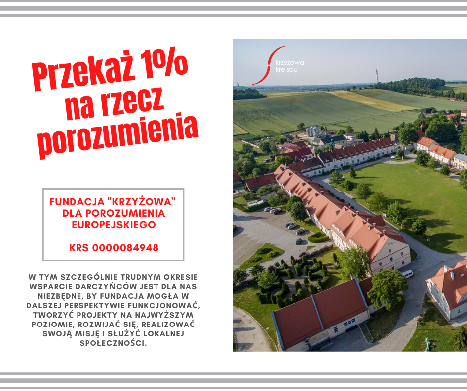 Przekaż 1% Fundacji “Krzyżowa” 