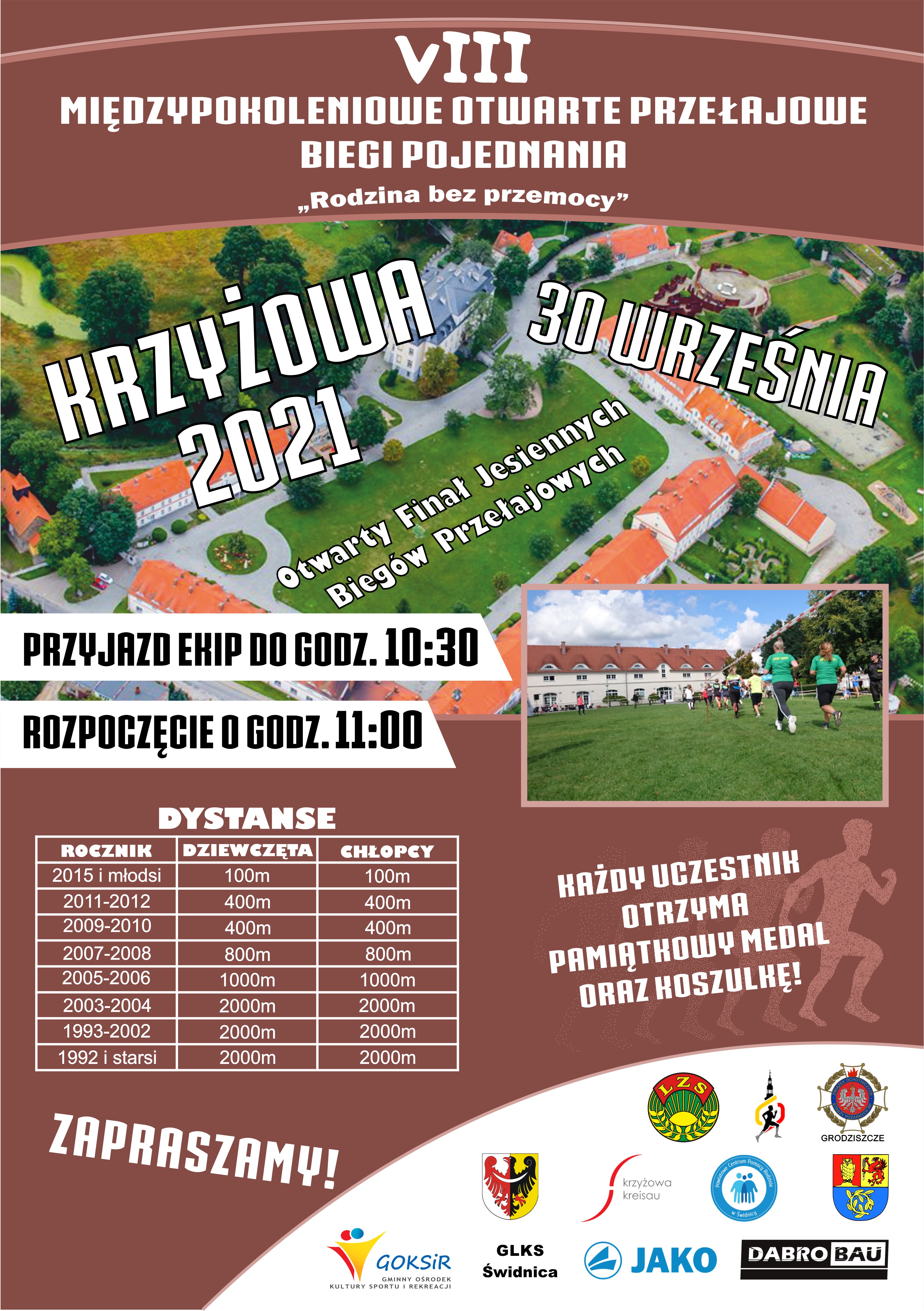 Otwarty Finał Jesiennych Biegów Przełajowych - 30.09.21, Krzyżowa