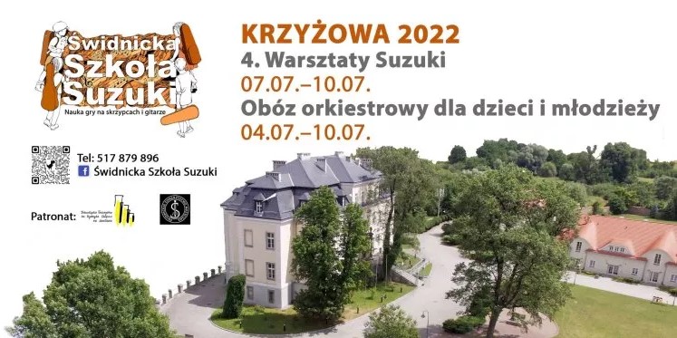 SUZUKI. Workshop and orchestra camp for children and teenagers in Krzyzowa, 04 - 10.07.2022.