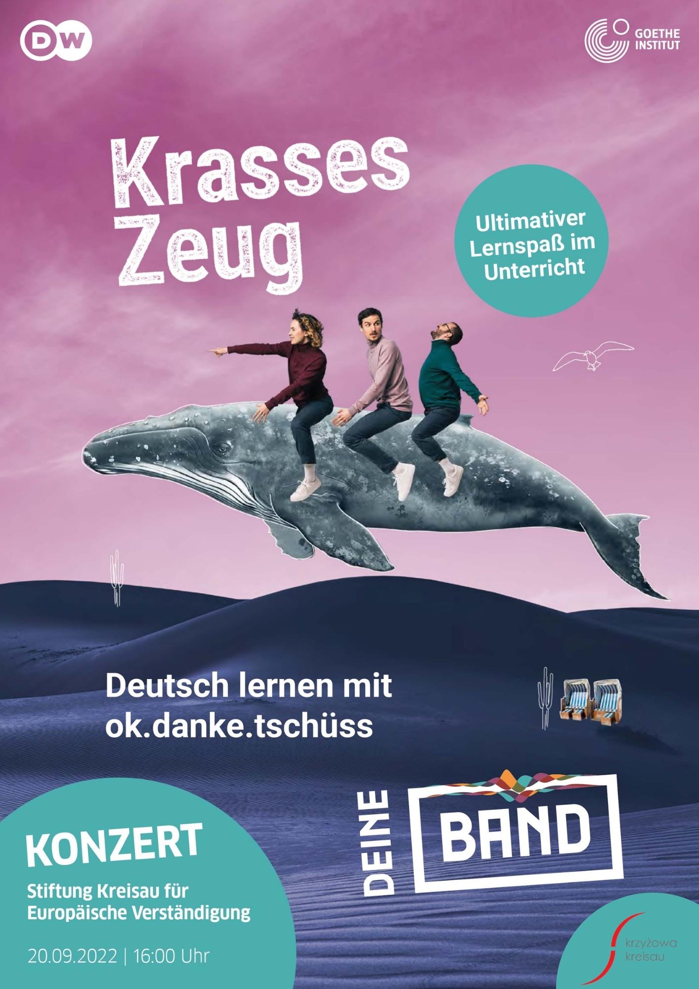 Niemiecki zespół “ok.danke.tschüß” w Krzyżowej! Zaproszenie na koncert!