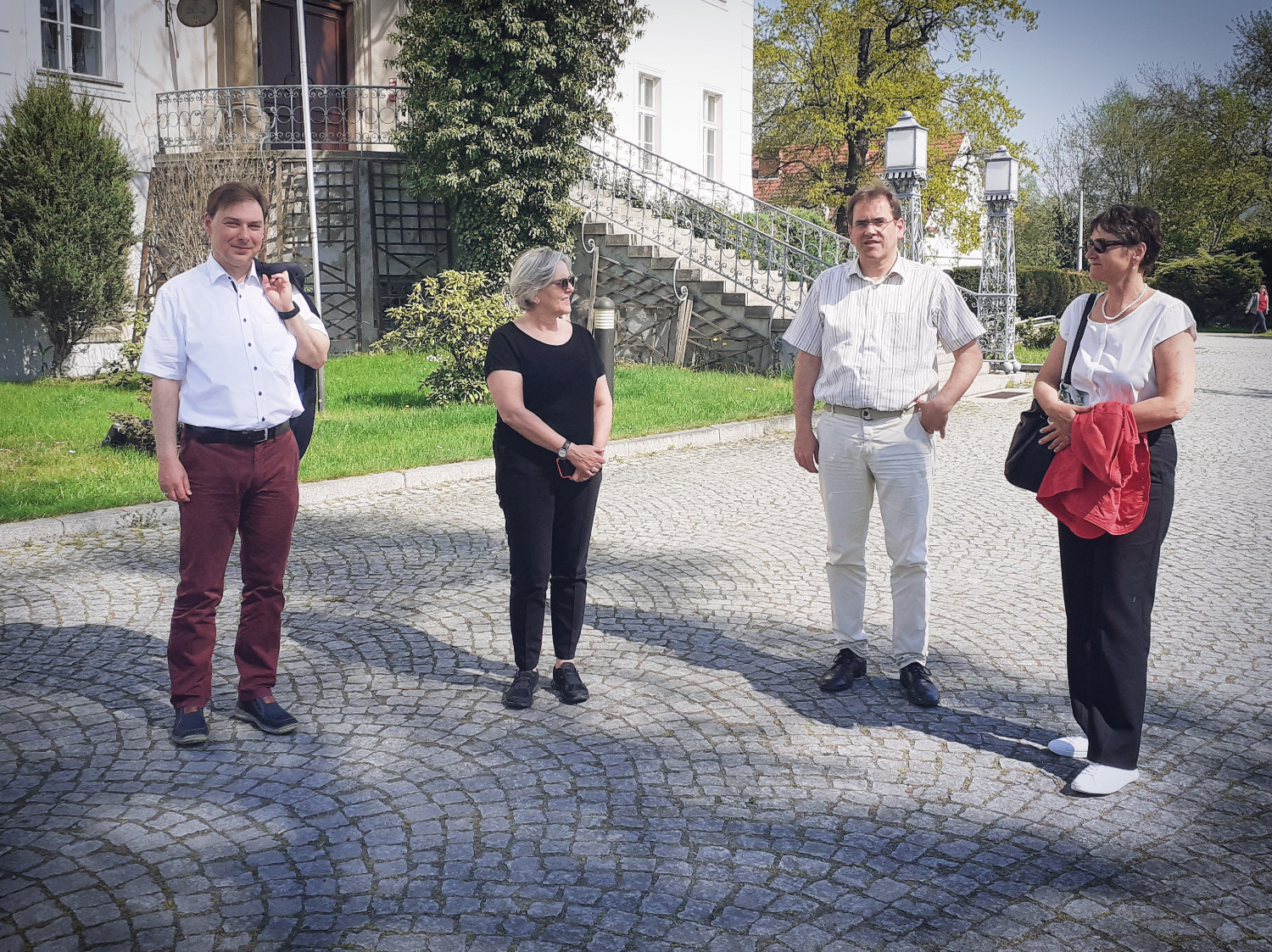 Anke Meyer and Mr Jana Orlowski from the German Foreign Ministry visiting Krzyżowa - 10.05.2022
