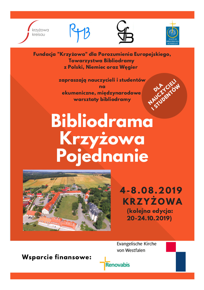 Międzynarodowe, ekumeniczne warsztaty bibliodramatyczne "Bibliodrama. Krzyżowa. Pojednanie" - 4-8.08.2019 (FOTO)