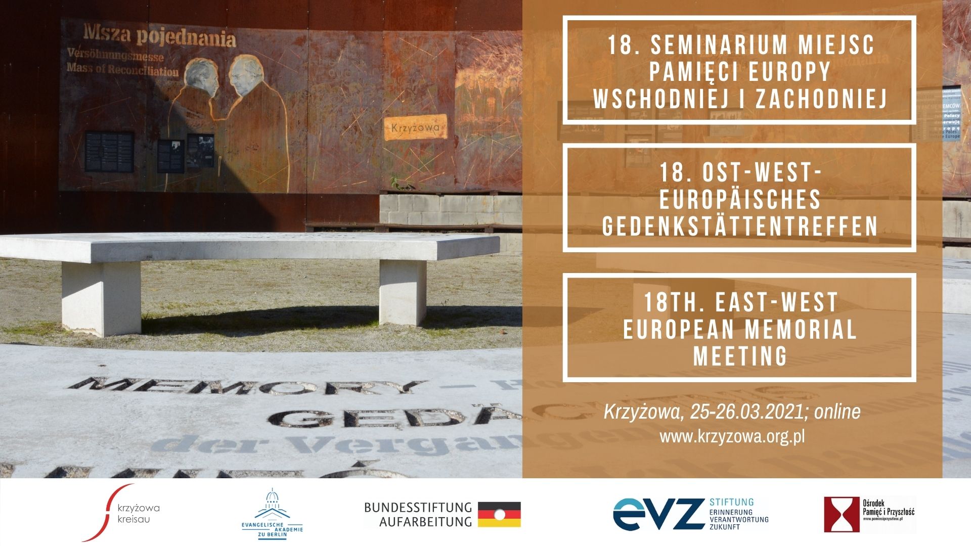 18th East-West-European Memorial Seminar Kreisau - online, 25.-26.03.2021